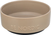 Trixie be nordic voerbak hond keramiek rubber taupe - afbeelding 1