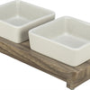 Trixie Voerbak hond set citystyle keramiek grijs bruin