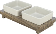 Trixie Voerbak hond set citystyle keramiek grijs bruin - afbeelding 2