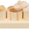 Trixie snack cups voor ratten en konijnen hout