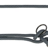 Trixie soft rope hondenriem verstelbaar zwart grijs