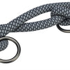 Trixie soft rope hondenriem verstelbaar zwart grijs