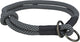 Trixie halsband hond soft half-slip zwart grijs