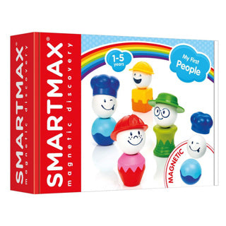 Smartmax my first people - magnetische figuren en beroepen - bouwset met hoeden en rompen - educatief speelgoed voor peuters - vanaf 1 jaar