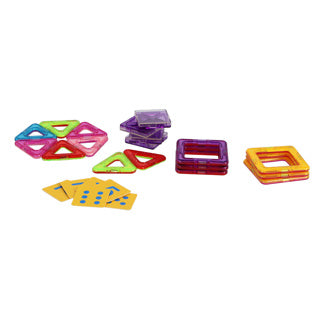 Science magnetische tegels diverse vormen 20 delig 6,5 cm | 2 stuks
