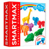 Smartmax my first safari animals - magnetische safaridieren - 18-delige bouwset met zachte elementen - educatief speelgoed voor peuters - vanaf 1 jaar