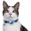 Croci Halsband kat met tag houder lichtblauw