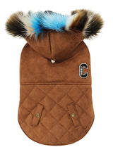 Croci Hondenjas shearling gevoerd bruin - afbeelding 1