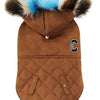 Croci hondenjas shearling gevoerd bruin