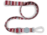 Morso hondenriem verstelbaar gerecycled skyline rood roze - afbeelding 1
