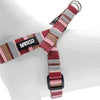 Morso mini hondentuig verstelbaar gerecycled skyline rood roze