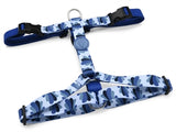 Morso hondentuig h-tuig gerecycled splash blauw - afbeelding 1
