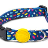 Morso halsband hond gerecycled color invaders paars