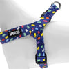 Morso mini hondentuig verstelbaar gerecycled color invaders paars