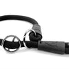 Morso half slip halsband hond soft rope gerecycled black zwart