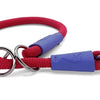 Morso half slip halsband hond regular rope gerecycled red velvet rood