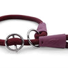 Morso half slip halsband hond soft rope gerecycled plum paars