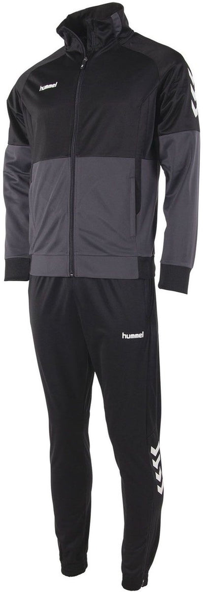 Hummel authentic polyesterpak kinderen - zwart antraciet | maat: 116