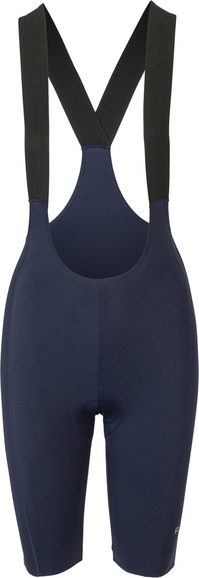 Agu comfort plus - bibshort - fietsbroek - wielrenbroek - met zeem - ademend compressie - siliconen gripper - naadloze bretels - blauw - dames - xl