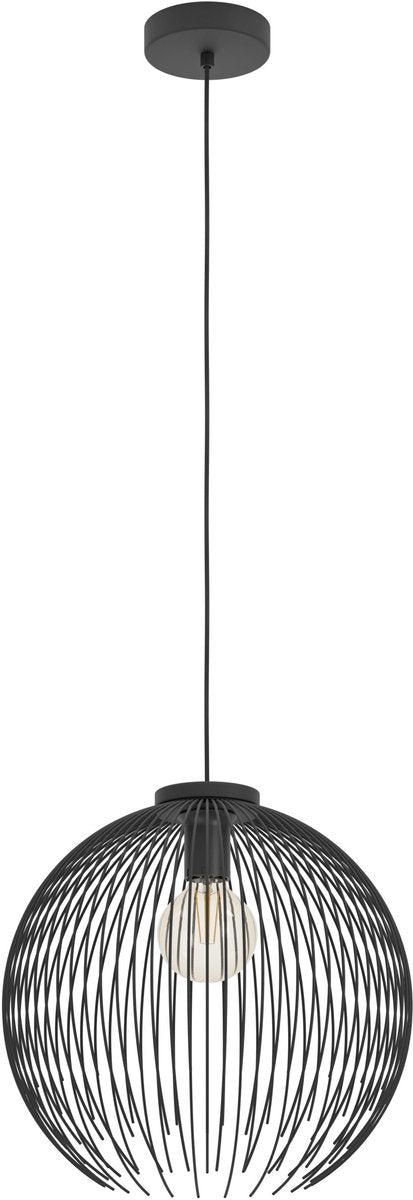 Eglo venezuela hanglamp - e27 - ø 40 cm - zwart