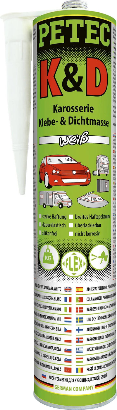 Petec afdichtpasta k d body sealant 310 ml white