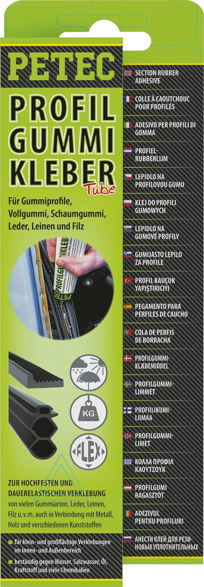 Petec profielrubberlijm profile rubber adhesive 7 tube, on sb-card