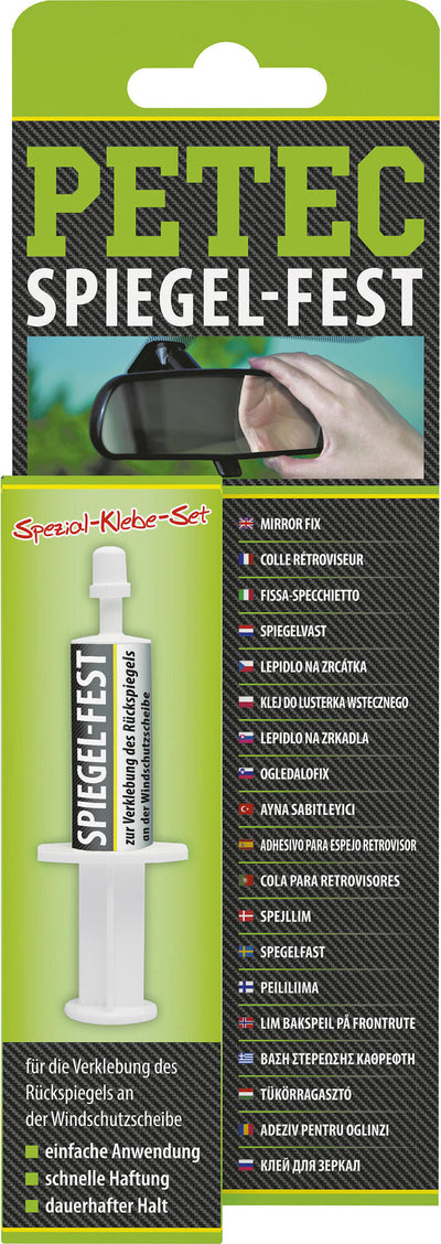 Petec rückspiegelklebe-set power spiegelfest rearview mirror adhesive pressure cartridge