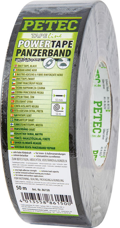 Petec gewebeband power tape panzerband armor tape sw 50mm 50mtr.