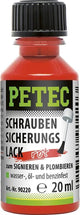 Petec schraubensicherungslack safety varnish red 20ml