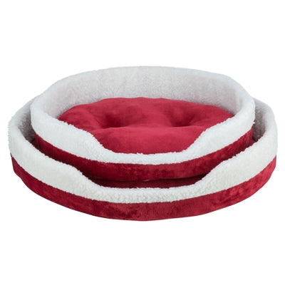 Trixie Xmas kattenmand nevio rond rood wit