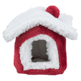 Trixie Xmas cuddly cave muis hamster rood wit - afbeelding 2