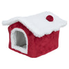 Trixie Xmas cuddly cave degoe rood wit