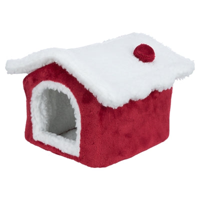 Trixie Xmas cuddly cave degoe rood wit