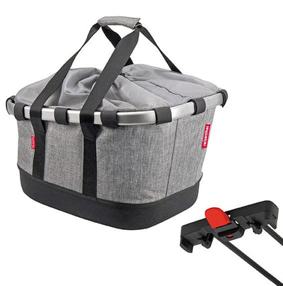 Abi klickfix fietsmand achter bikebasket gt uniklip twist grey