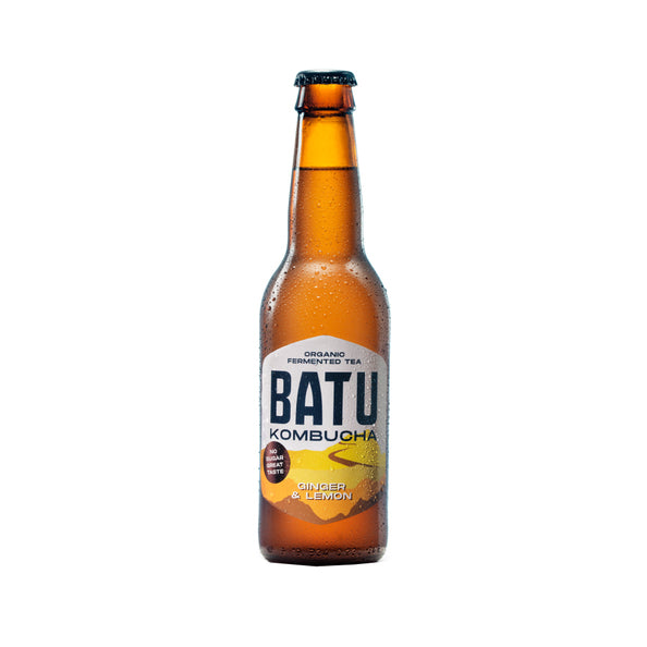 Batu kombucha ginger lemon fles (12x33 cl)