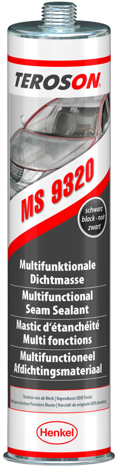 Teroson dichtmasse ms 9320 sf terostat 9320 super fast black 310ml
