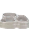 Trixie Voerdispenser en waterdispenser kunststof grijs taupe