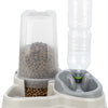 Trixie Voerdispenser en waterdispenser kunststof grijs taupe