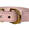 Sazzz Halsband hond braveheart leer lichtroze