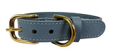 Sazzz Halsband hond braveheart leer lichtblauw - afbeelding 1