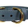 Sazzz Halsband hond braveheart leer lichtblauw