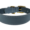 Sazzz Halsband hond braveheart leer lichtblauw