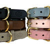 Sazzz Halsband hond braveheart leer lichtroze