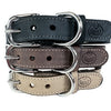 Sazzz Halsband hond nomad vintage leer antraciet