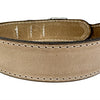 Sazzz Halsband hond boho vintage leer beige