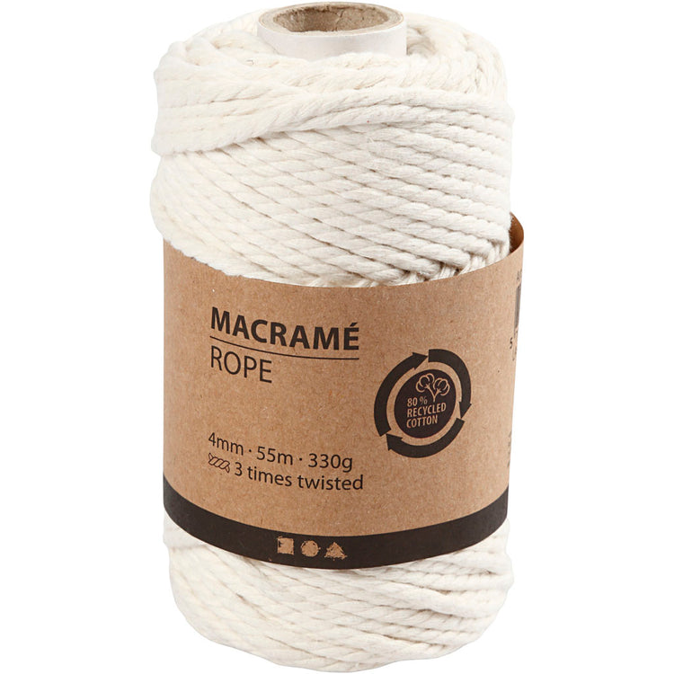 Creativ company http: www.cchobby.nl macrame-koord-l-55-m-d-4-mm-off-white-330-gr-1-rol