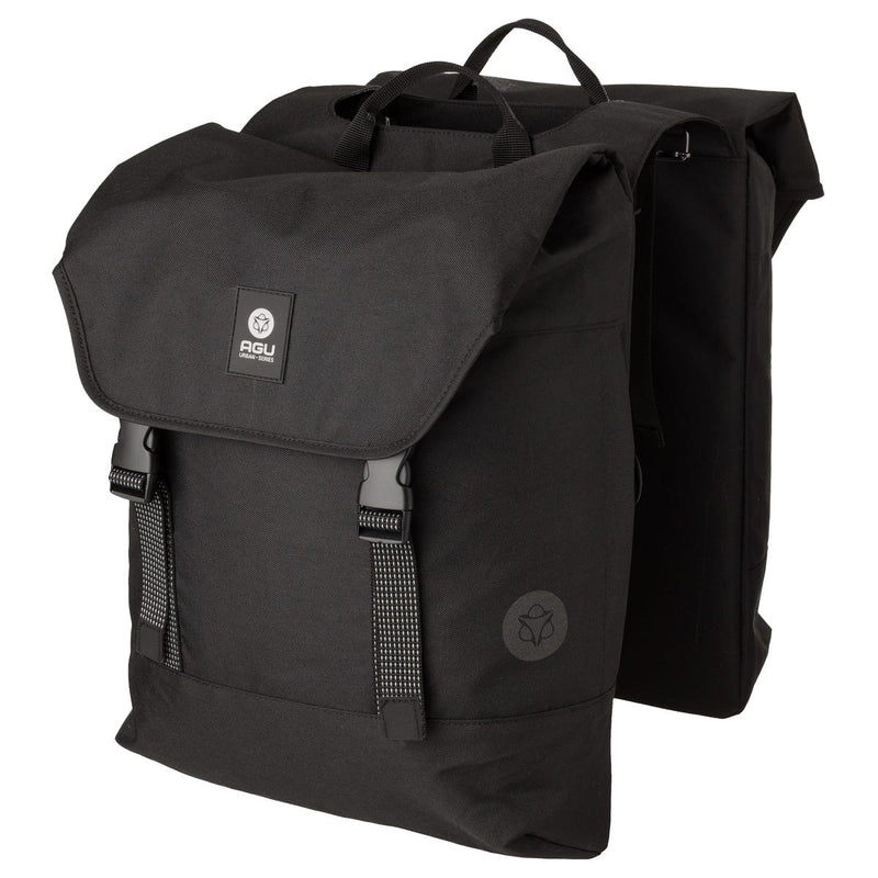 Agu dwr dubbele fietstas urban black