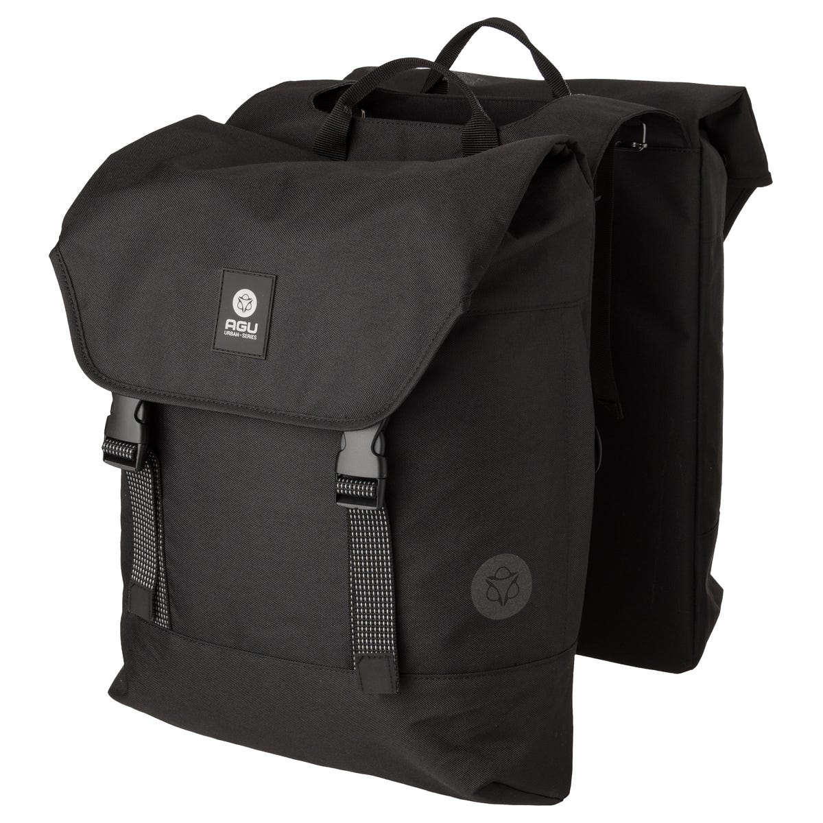 Agu dwr dubbele fietstas urban black