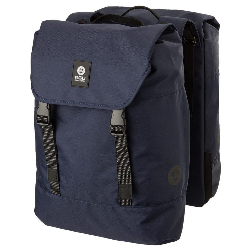 Agu dwr dubbele fietstas urban navy