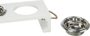 Trixie be nordic set voerbak waterbak hout rvs wit - afbeelding 3